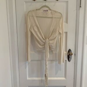 Off white Calypso Christiane Celle wrap cardigan size small 🤍